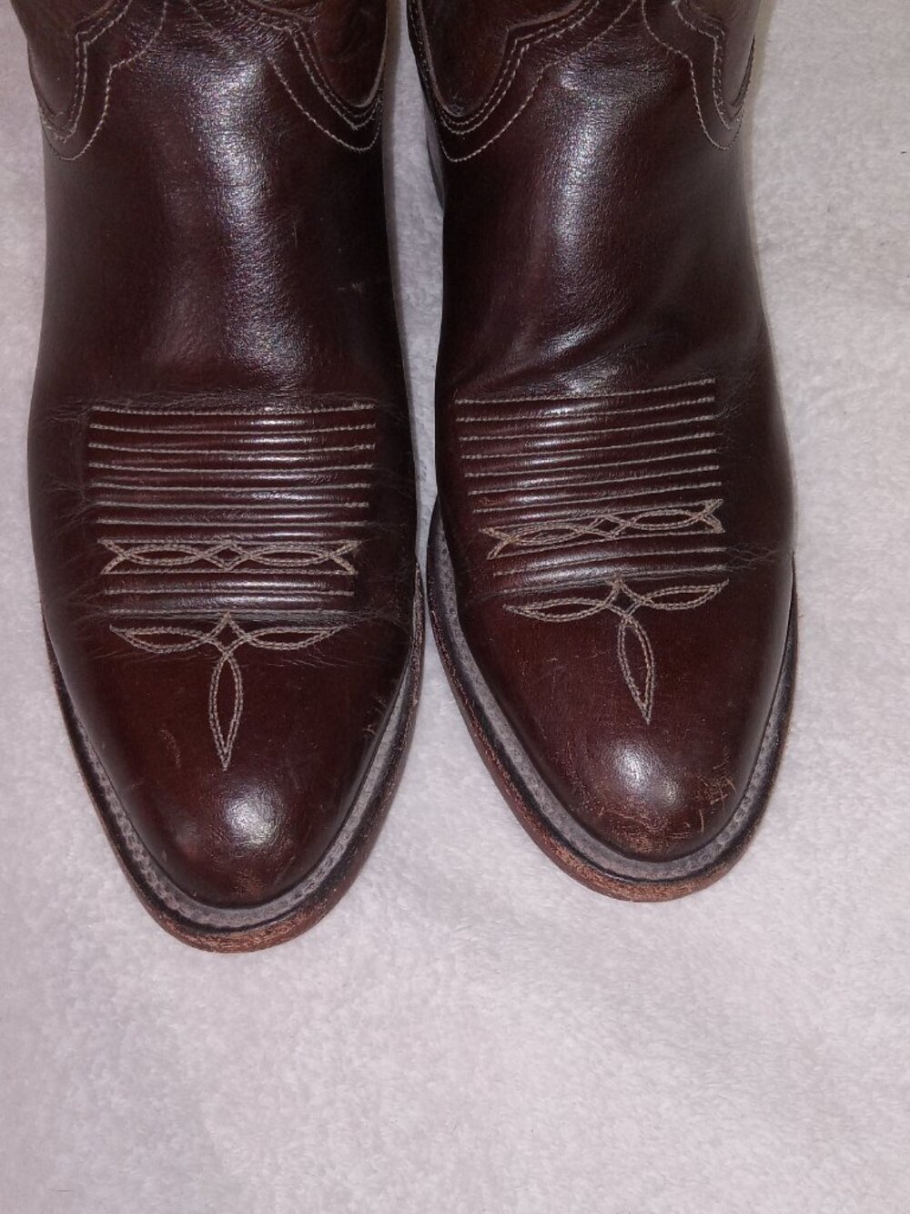 Lucchese 1883 Men's 8.5D N7012R4 Chocolate Brown Leather Western Cowboy Boots - Picture 7 of 16